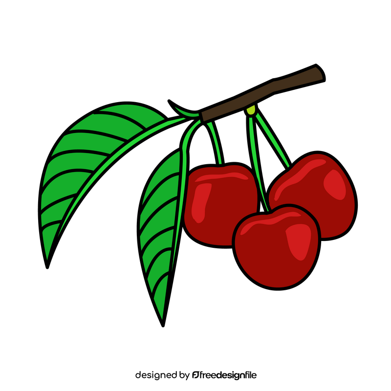 Cherry branch clipart