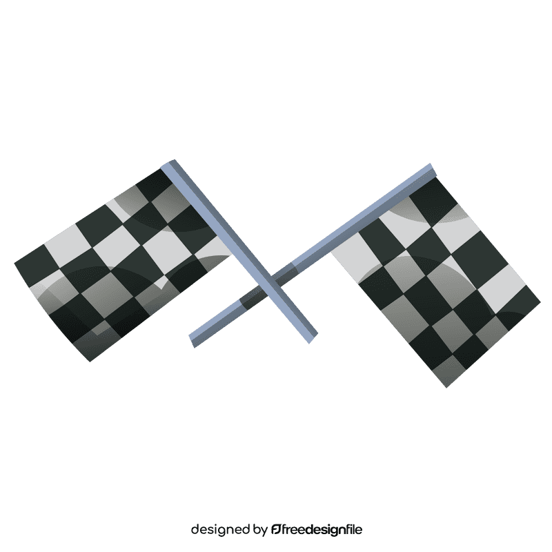 Racer flags clipart