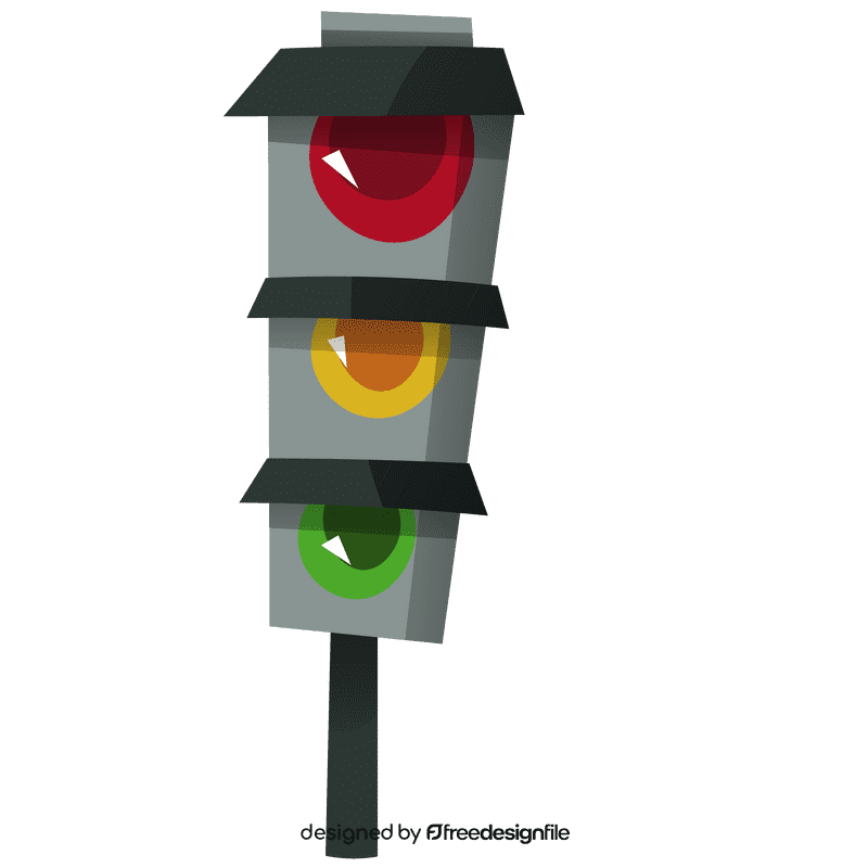 Racer traffic lights clipart