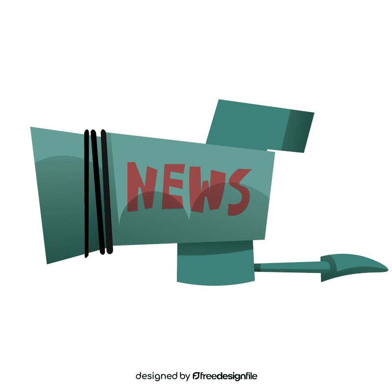 Reporter camera clipart