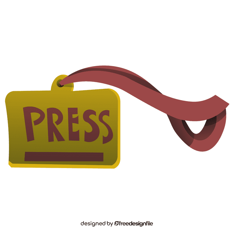 Reporter lable clipart