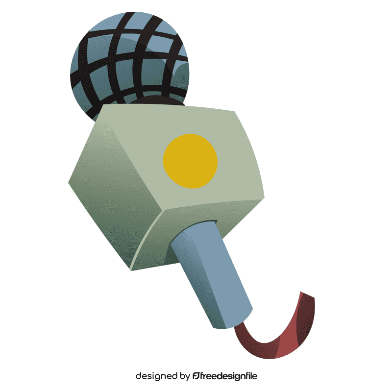 Reporter microphone clipart