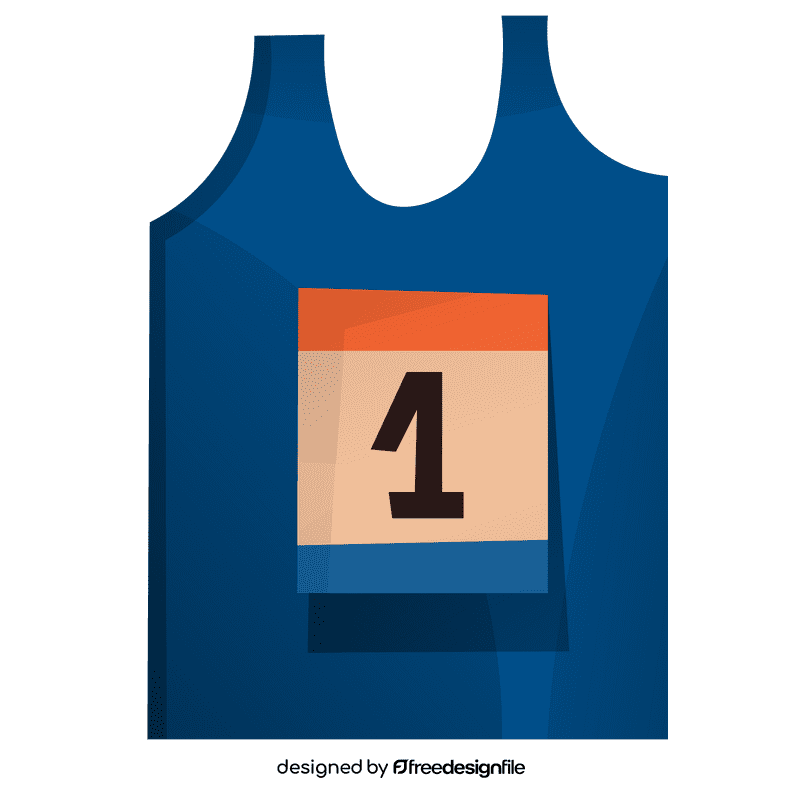 Runner shirt clipart