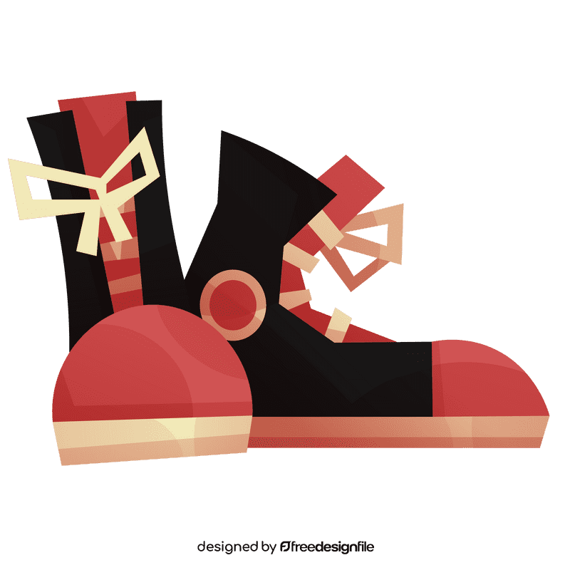 Skater shoes clipart