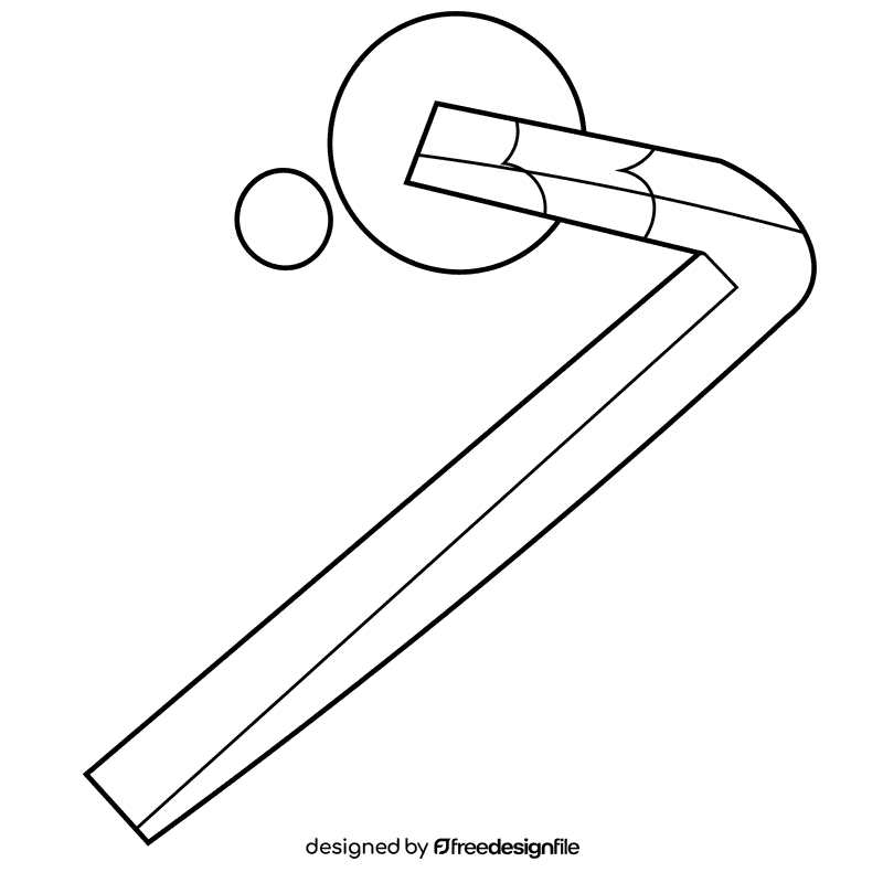 Blacksmith tool black and white clipart