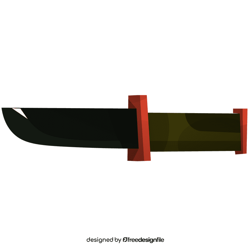 Soldier knife clipart