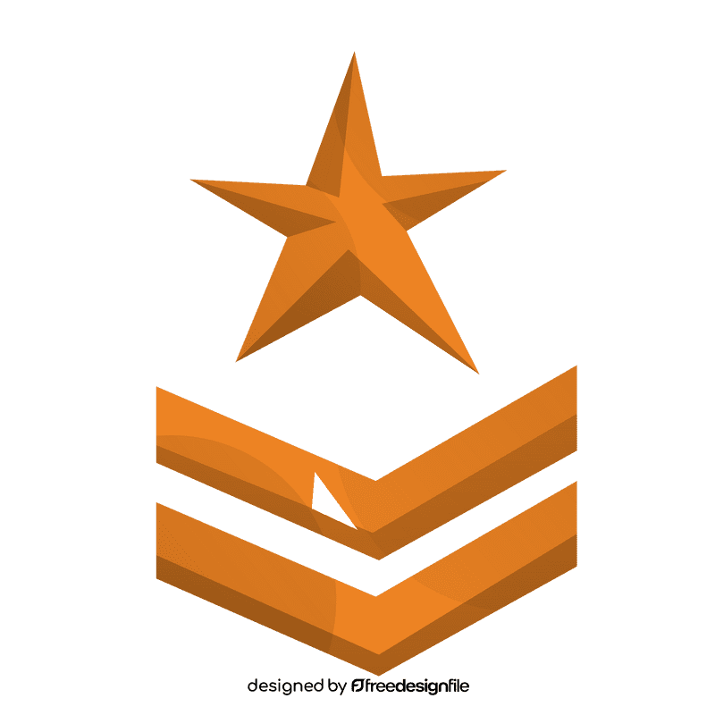 Soldier star clipart