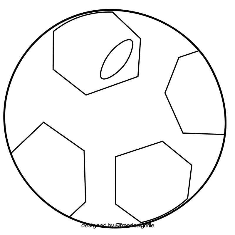 Sportsman ball black and white clipart