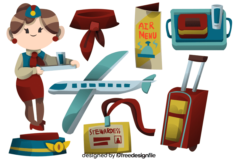 Stewardess vector
