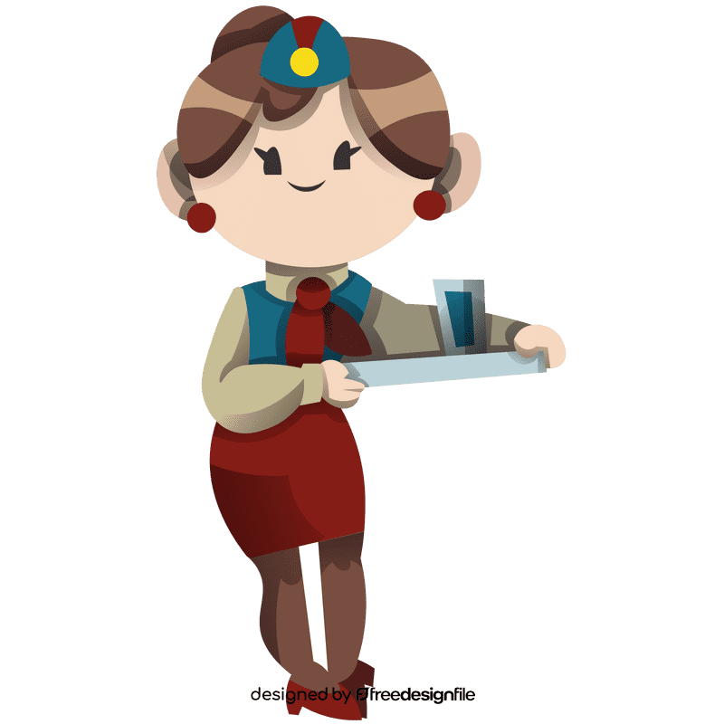 Stewardess clipart