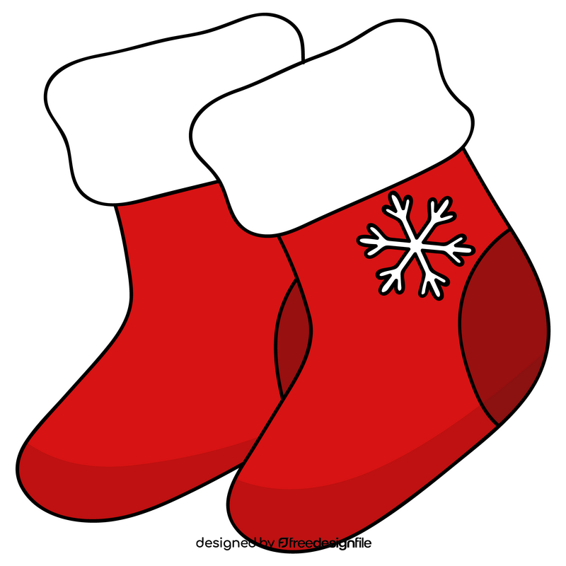 Christmas stockings drawing clipart