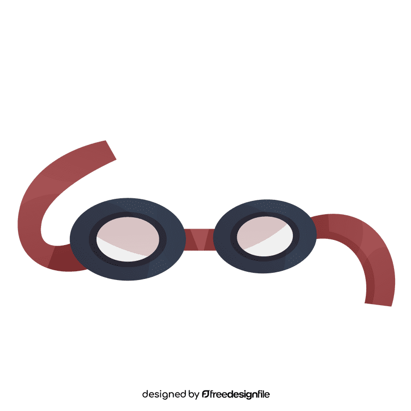 Swimmer glasses clipart