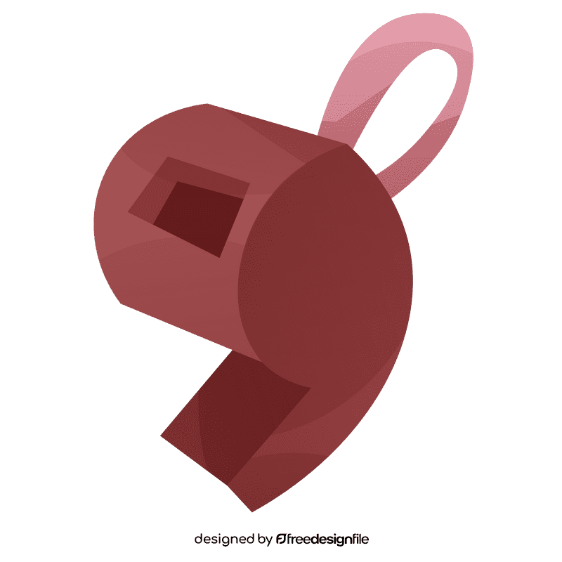 Swimmer whistle clipart