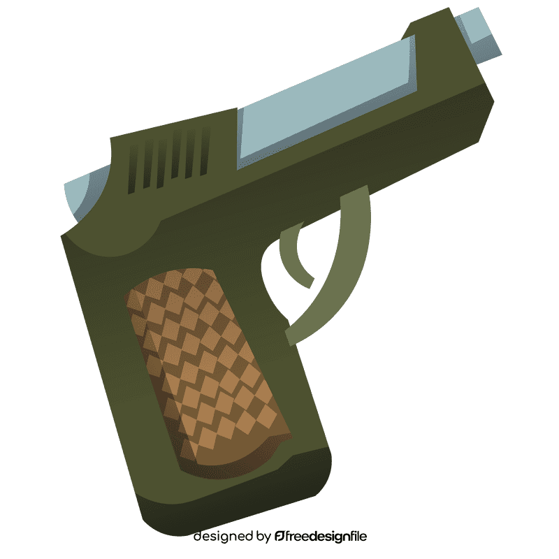Tank soldier pistol clipart
