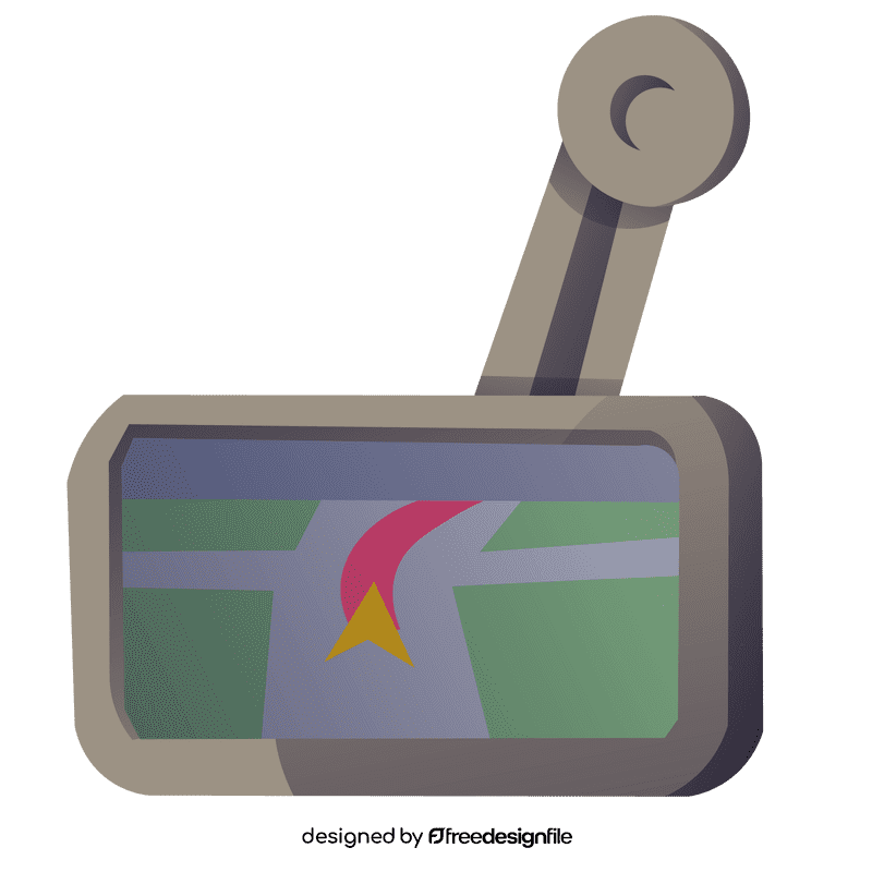 Taxi driver gps clipart