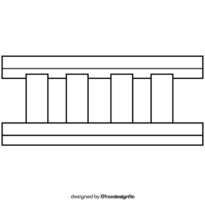 Train driver railway black and white clipart