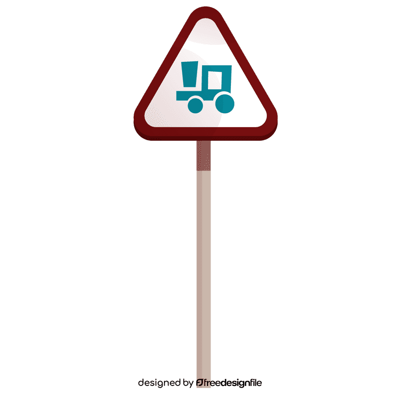 Train driver train sign clipart
