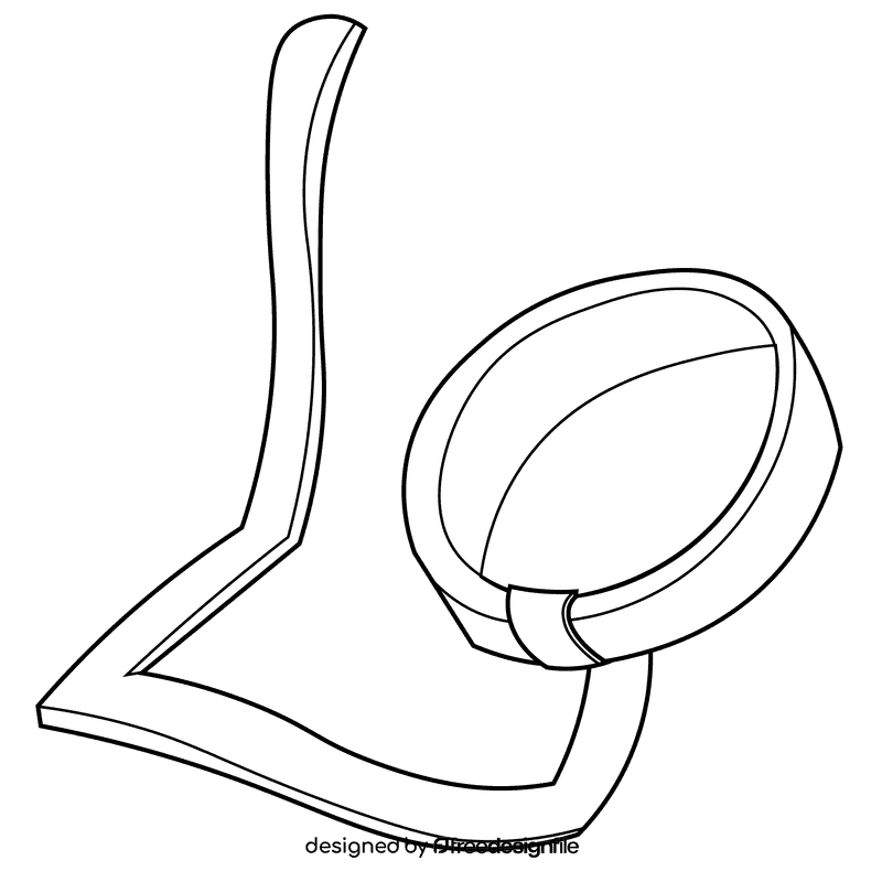 Veterinarian leash black and white clipart