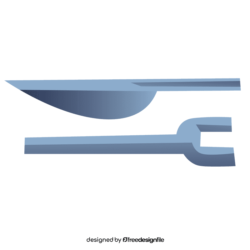 Waiter cutlery clipart