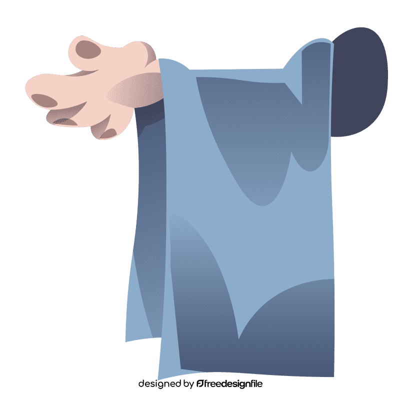 Waiter hand clipart
