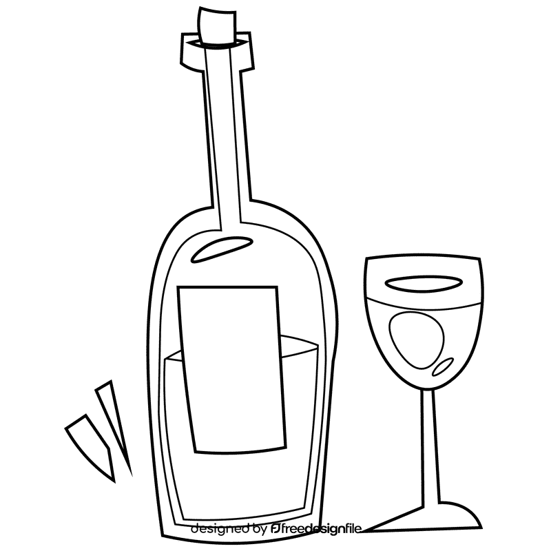 Waiter vine black and white clipart