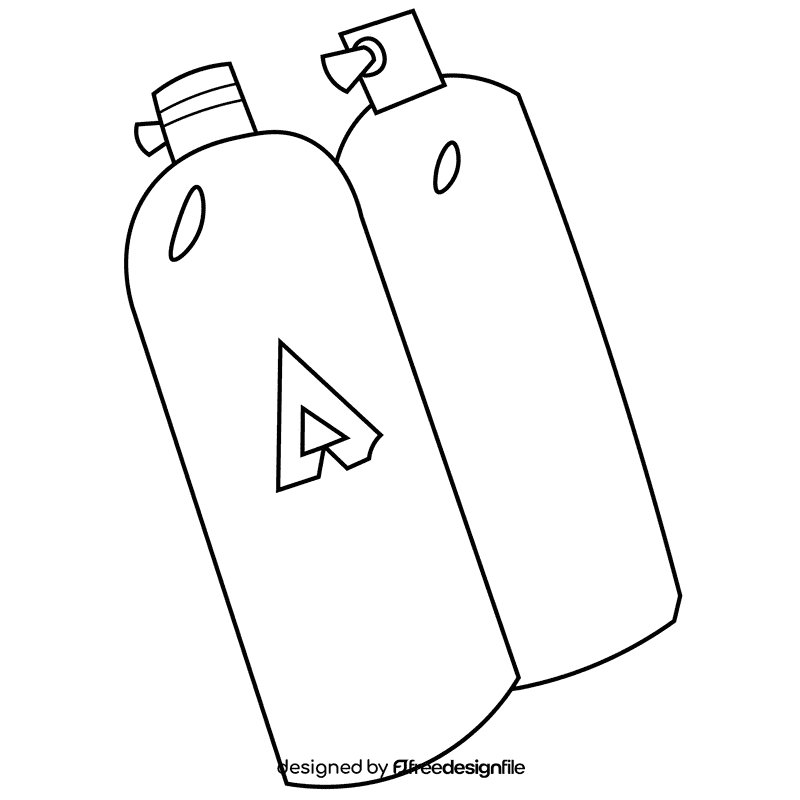 Welder gas black and white clipart