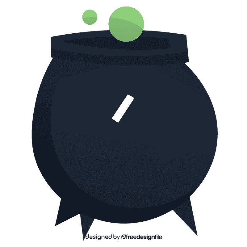 Witch cauldron clipart