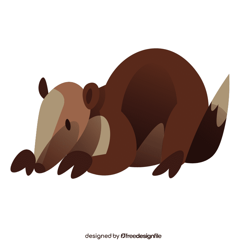 American badger clipart