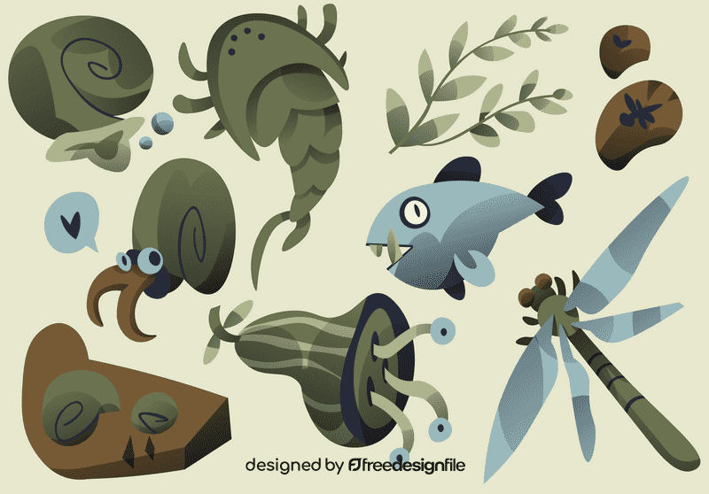 Ancient animals vector