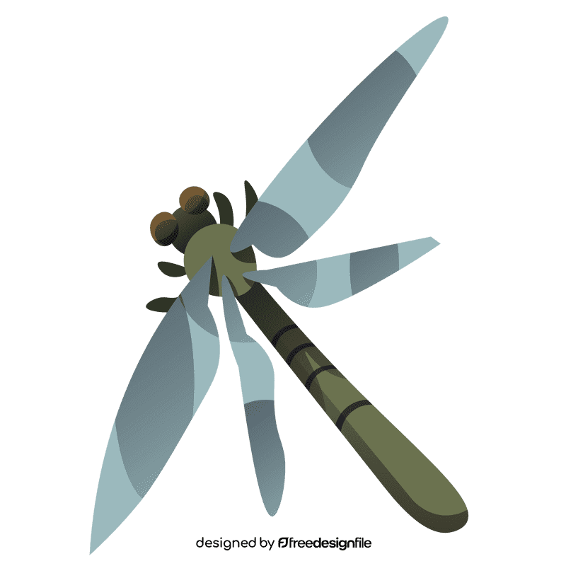 Ancient dragonfly clipart
