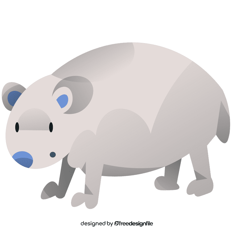 Arctic bear clipart