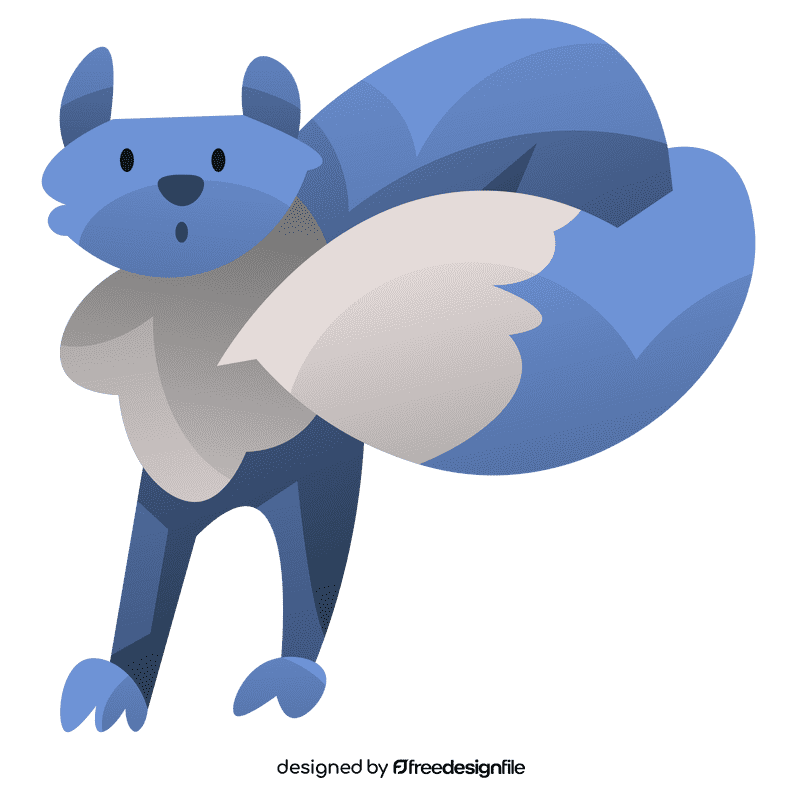 Arctic fox clipart