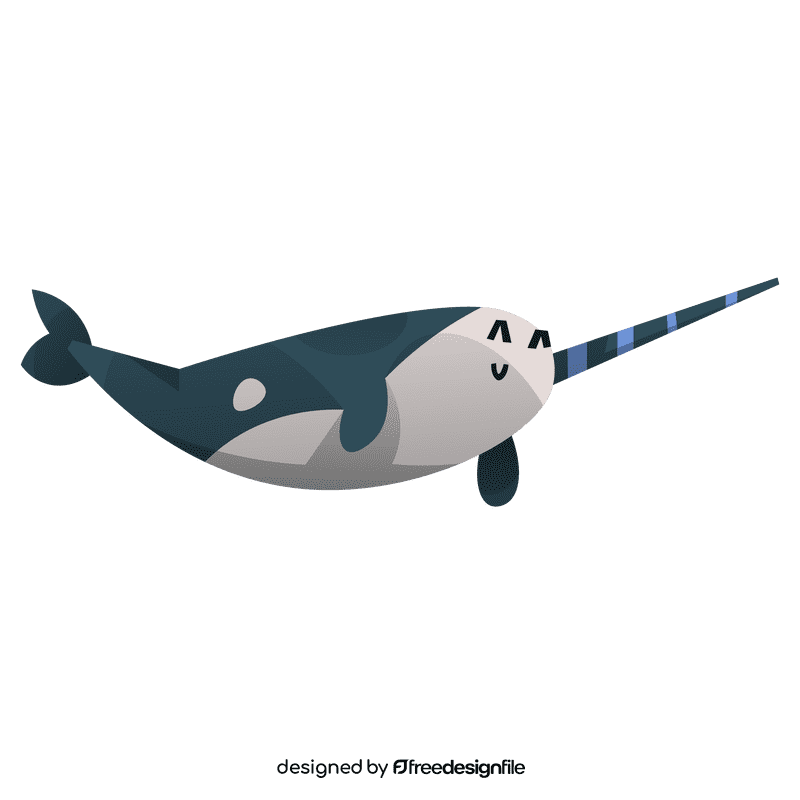 Arctic narval clipart