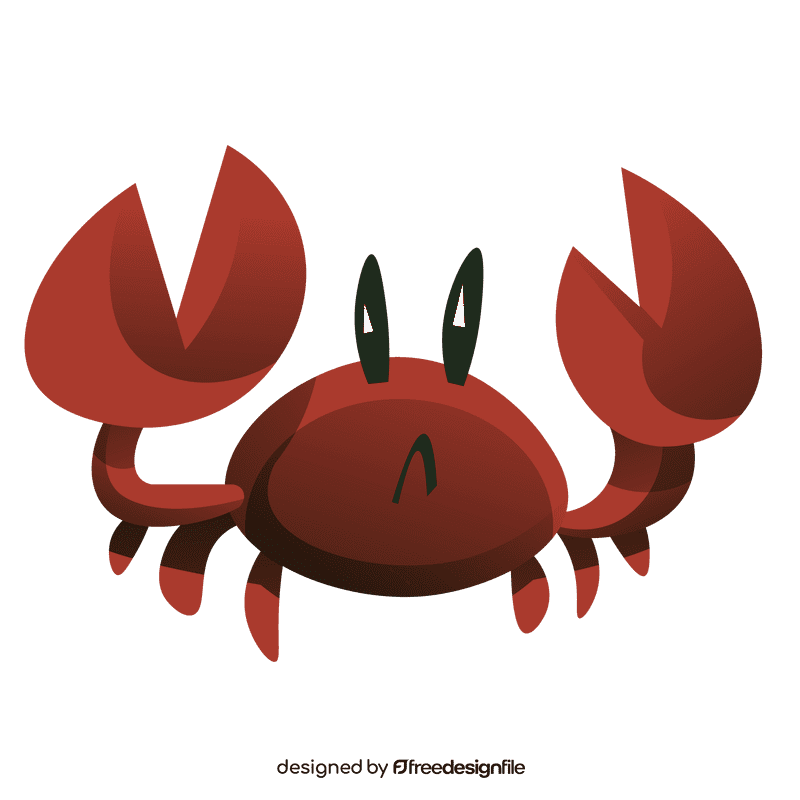 Beach crab clipart