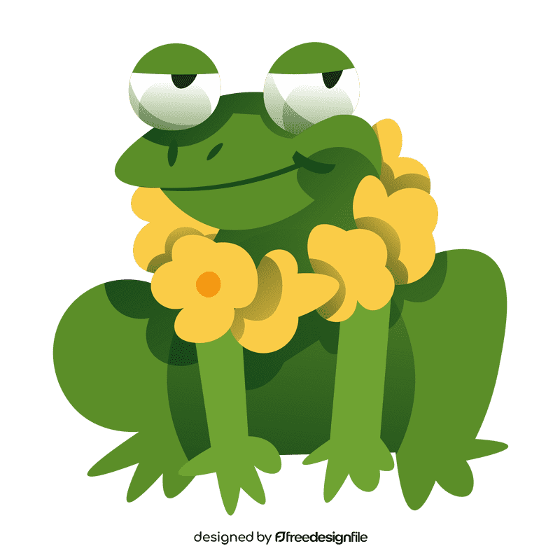 Beach frog clipart