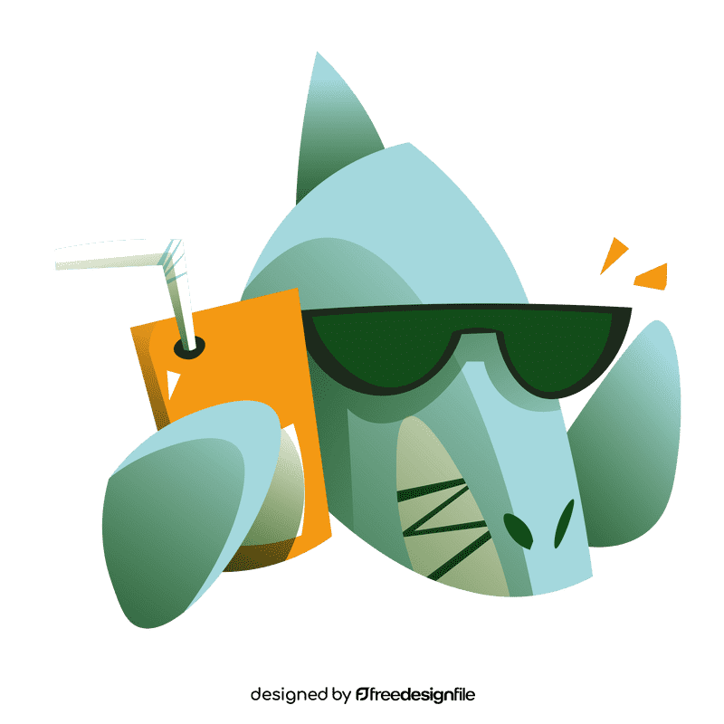Beach shark clipart