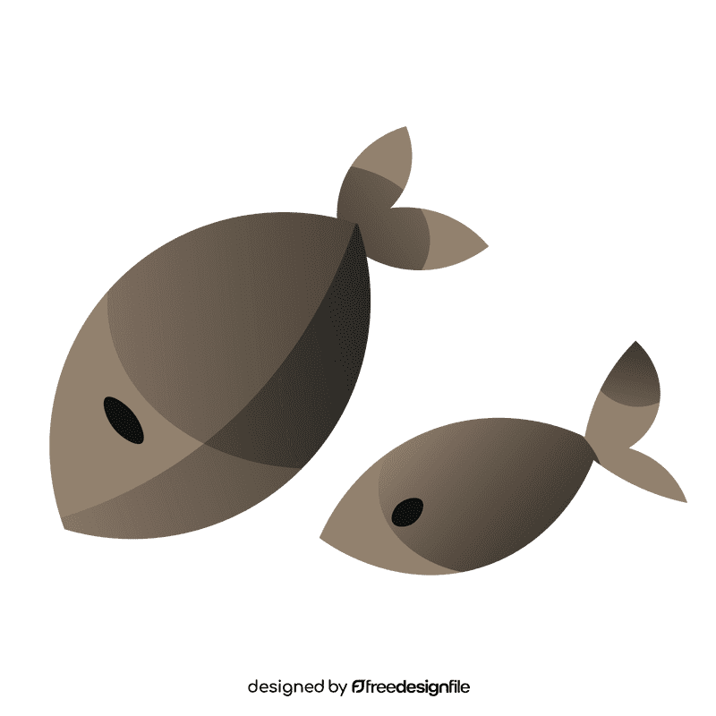 Cats fish clipart