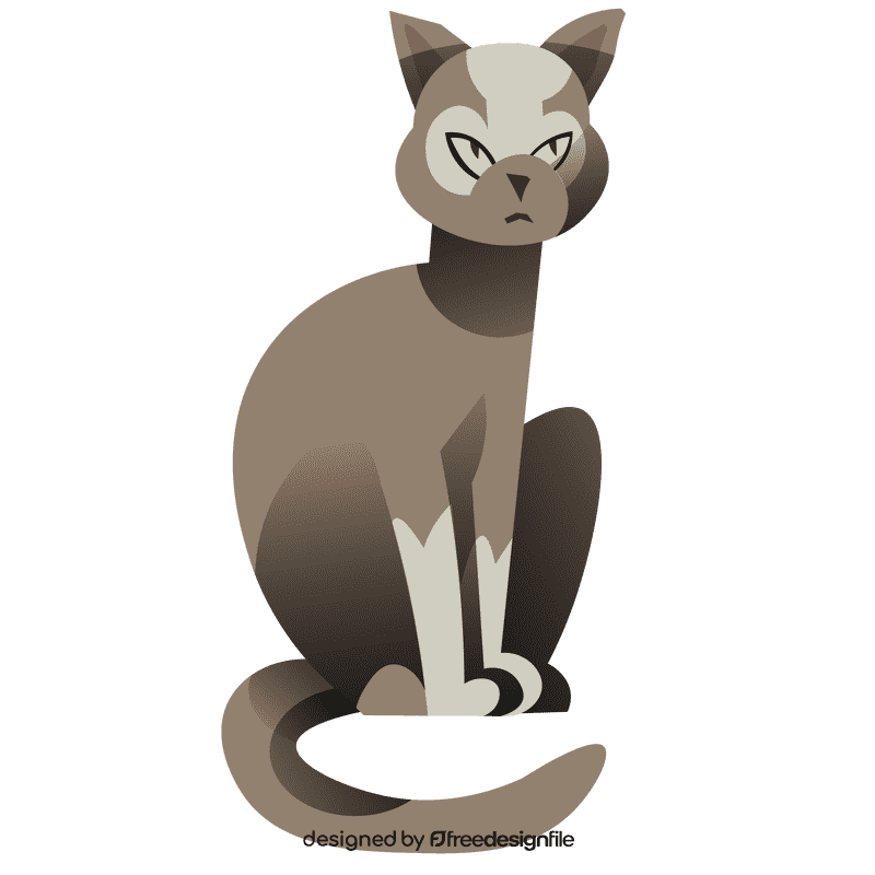 Cats sitting clipart