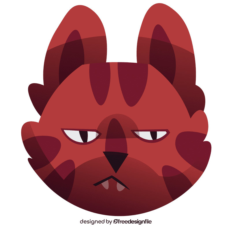 Chinese calendar cat clipart