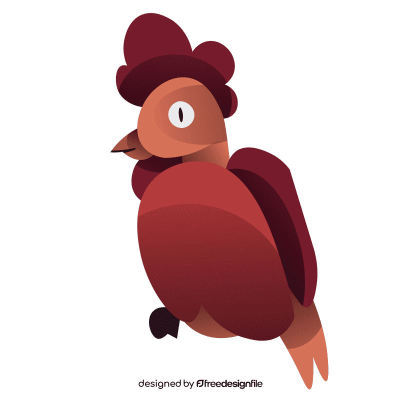 Chinese calendar cock clipart