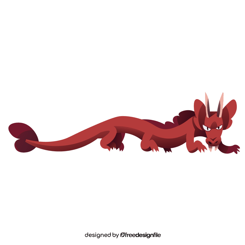 Chinese calendar dragon clipart