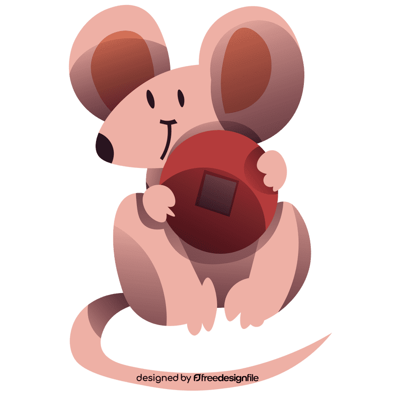 Chinese calendar mouse clipart
