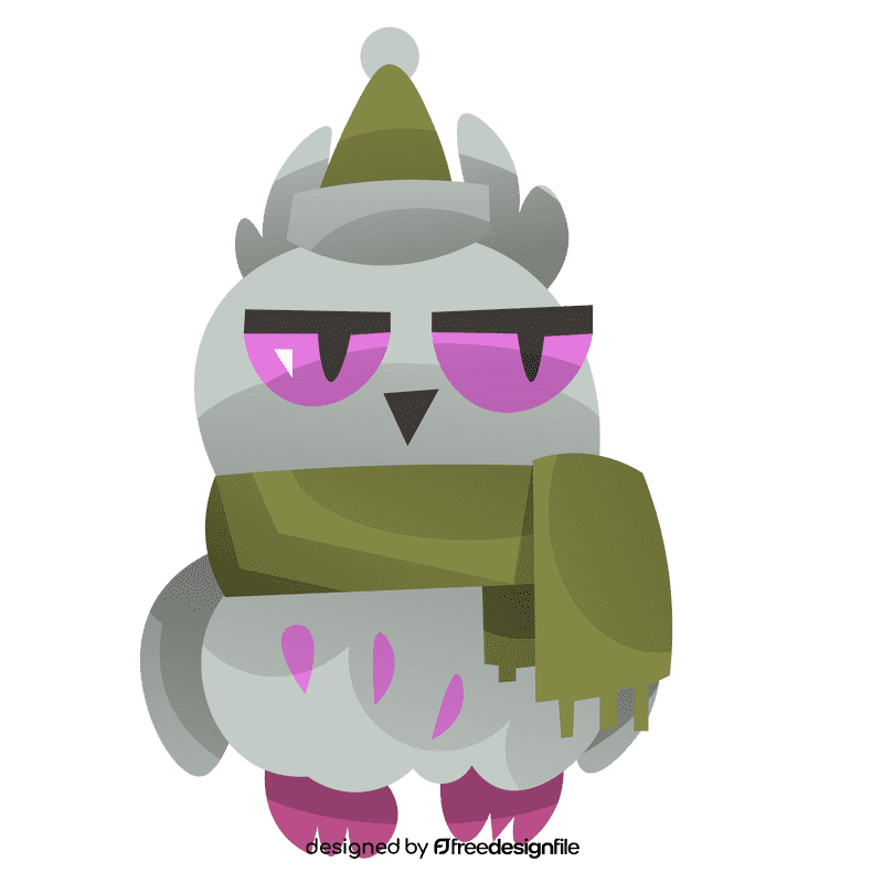 Christmas owl clipart