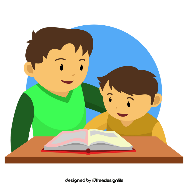Fathers day learning cartoon clipart