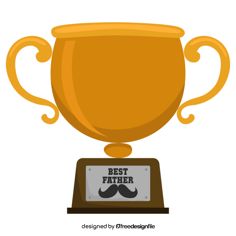 Fathers Day trophy clipart