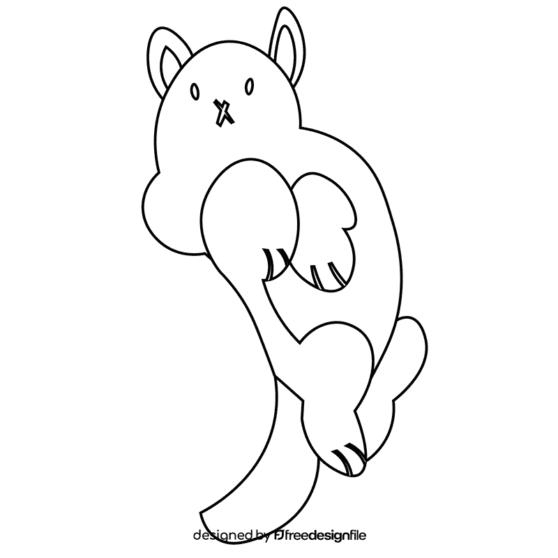 Dogs dog black and white clipart