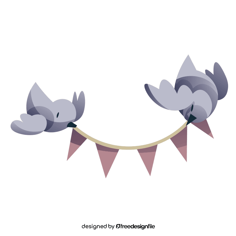 Easter birds clipart