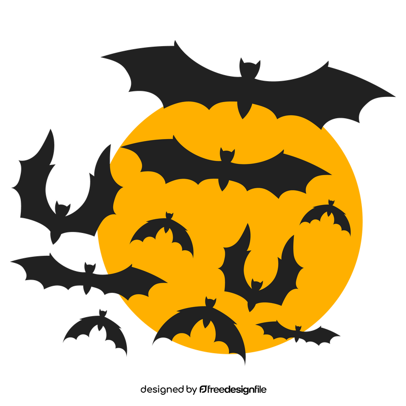 Halloween bats clipart