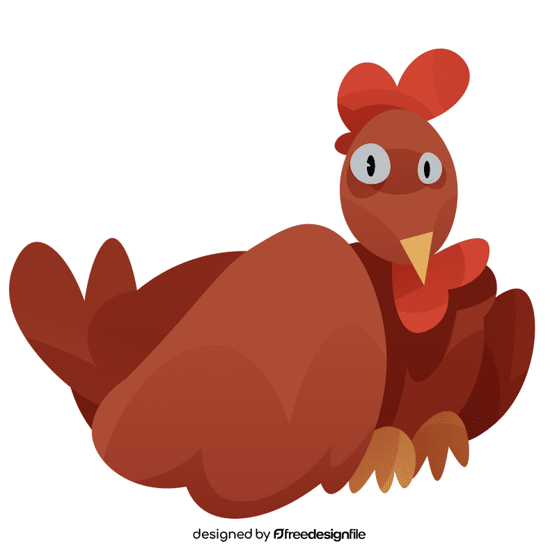Farm hen clipart