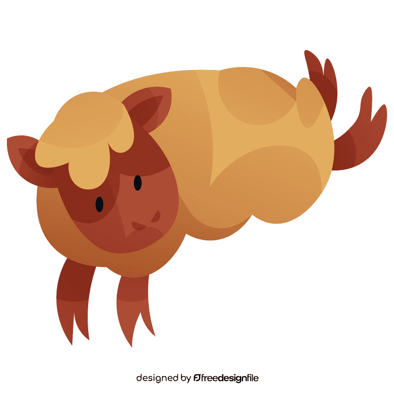 Farm sheep clipart